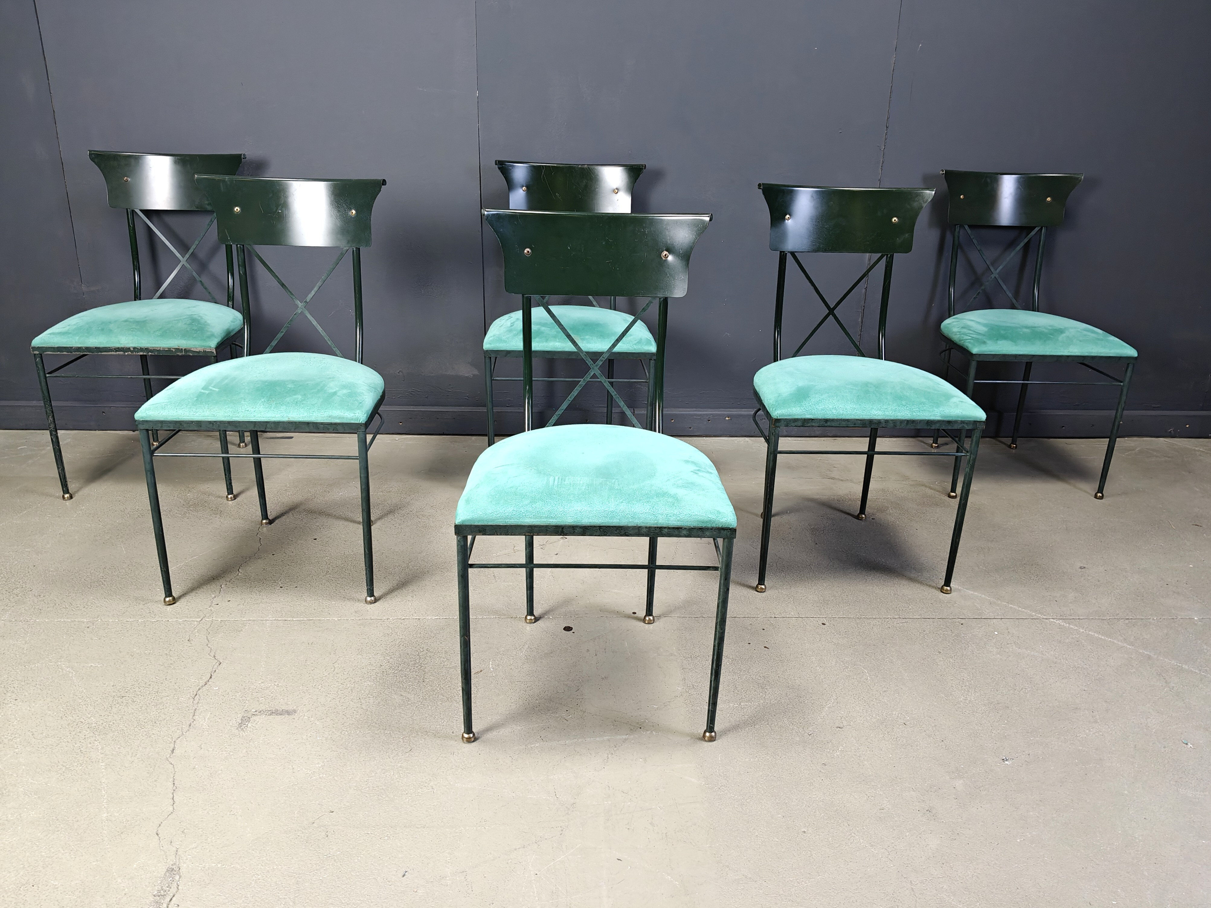 Vintage dining chairs by Belgochrom, set of 6 - 1970s