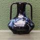 Vase en grés flammé bleu, style art nouveau, Reflex