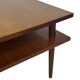 Vintage square coffee table in teak veneer, 1960s design