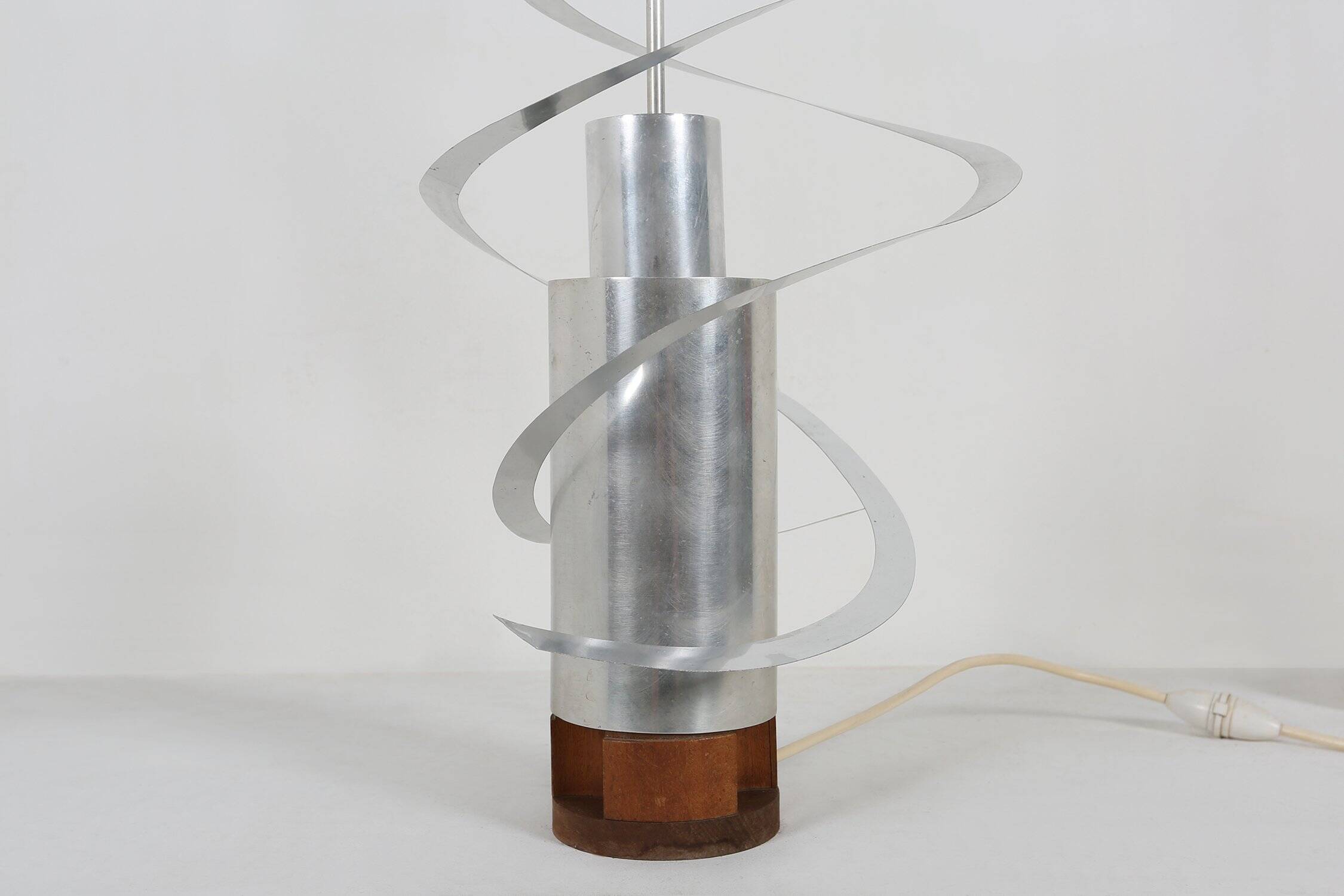 Kinetic Spiral Light Sculpture by Werner Epstein, 1972