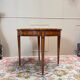 Half-moon game table in marquetry from the Louis XVI period, 18th century.