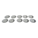 Set of 10 small dessert plates in Italian ceramic Total rim b