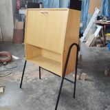 Guariche-style metal and wood secretary