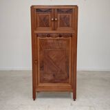 Antique wooden gramophone sideboard Art Deco France 1950