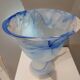 Large vase cut glass paste Vintage Murano 1970