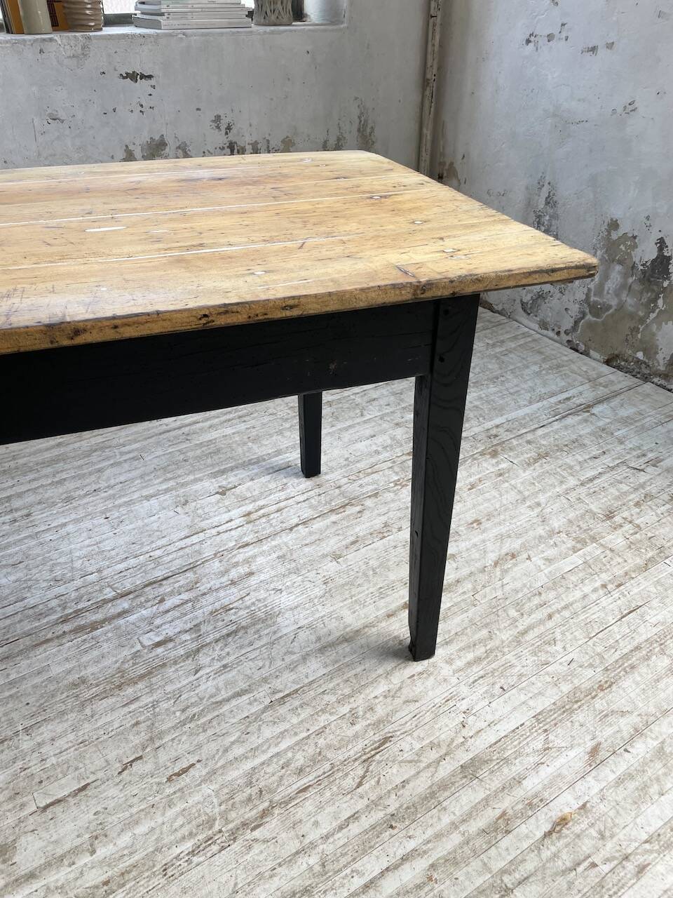 2m pine and oak farmhouse table