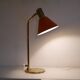 Lampe scandinave en metal et laiton 1970