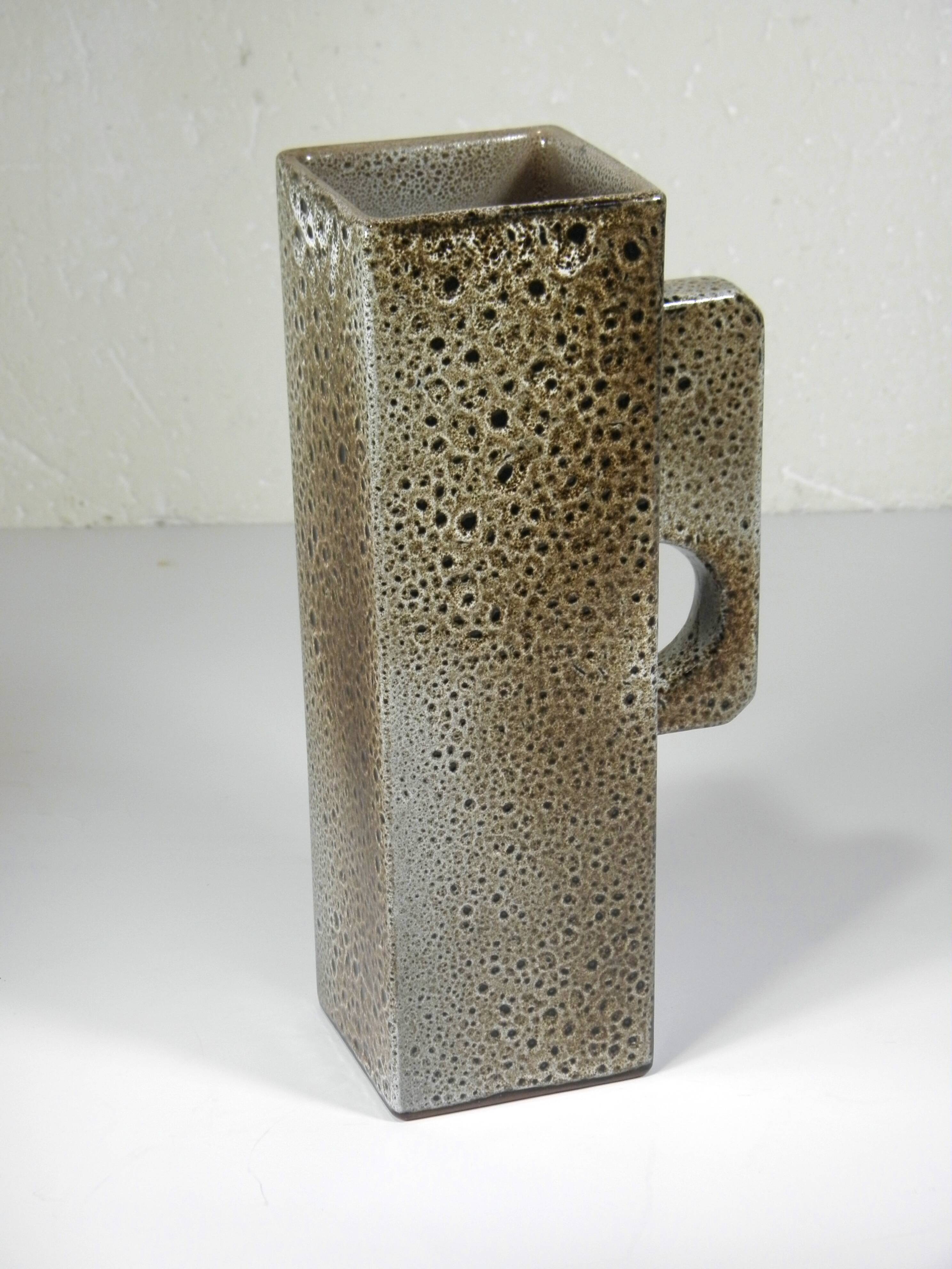 DESIGNER VASE in ENAMELED CERAMIC