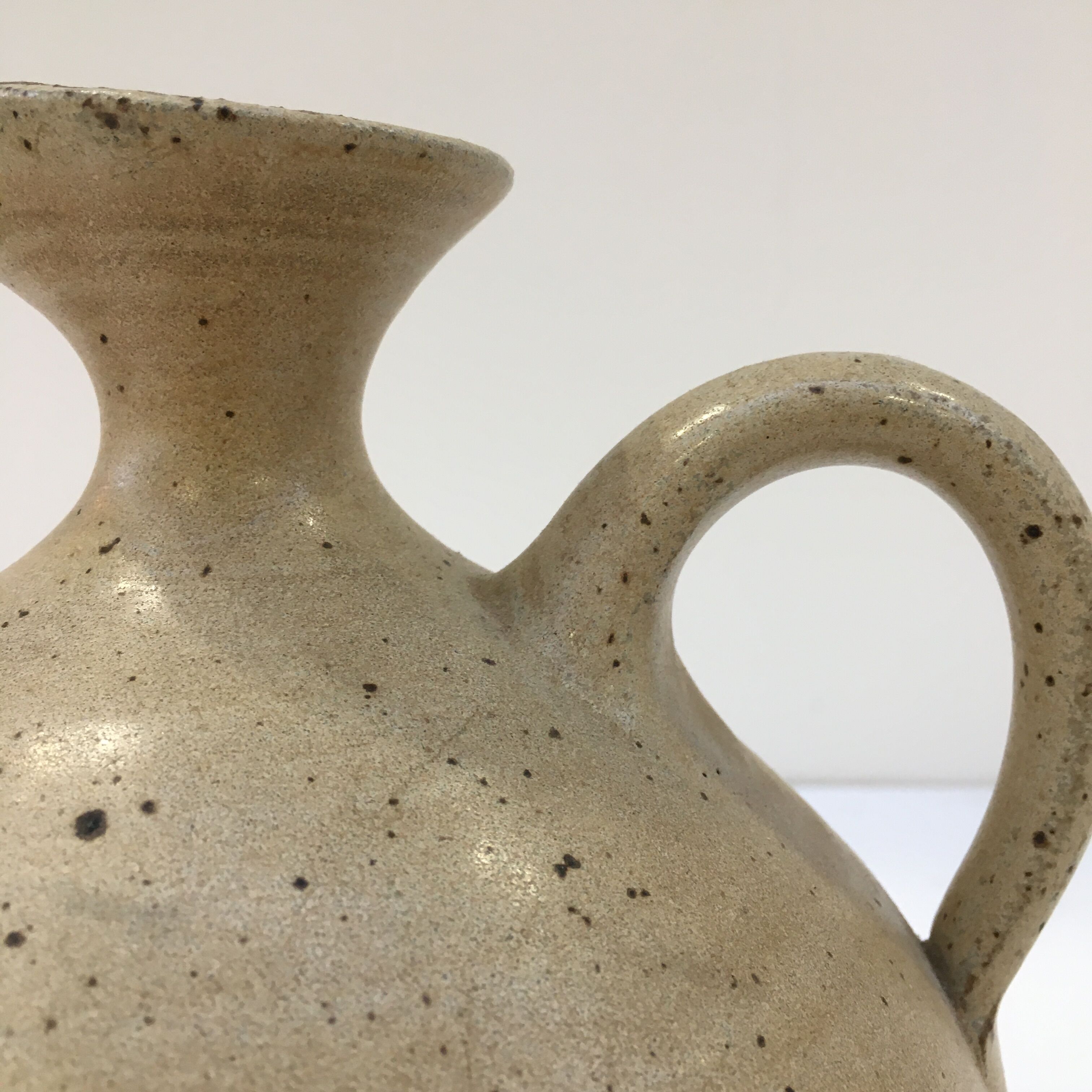 Large pyrite sandstone jug