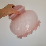 Suspension / abajour opaline pink