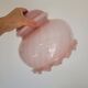 Suspension / abajour opaline rose