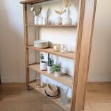 Retro chic wooden shelf