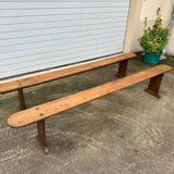 Pair of solid elm benches