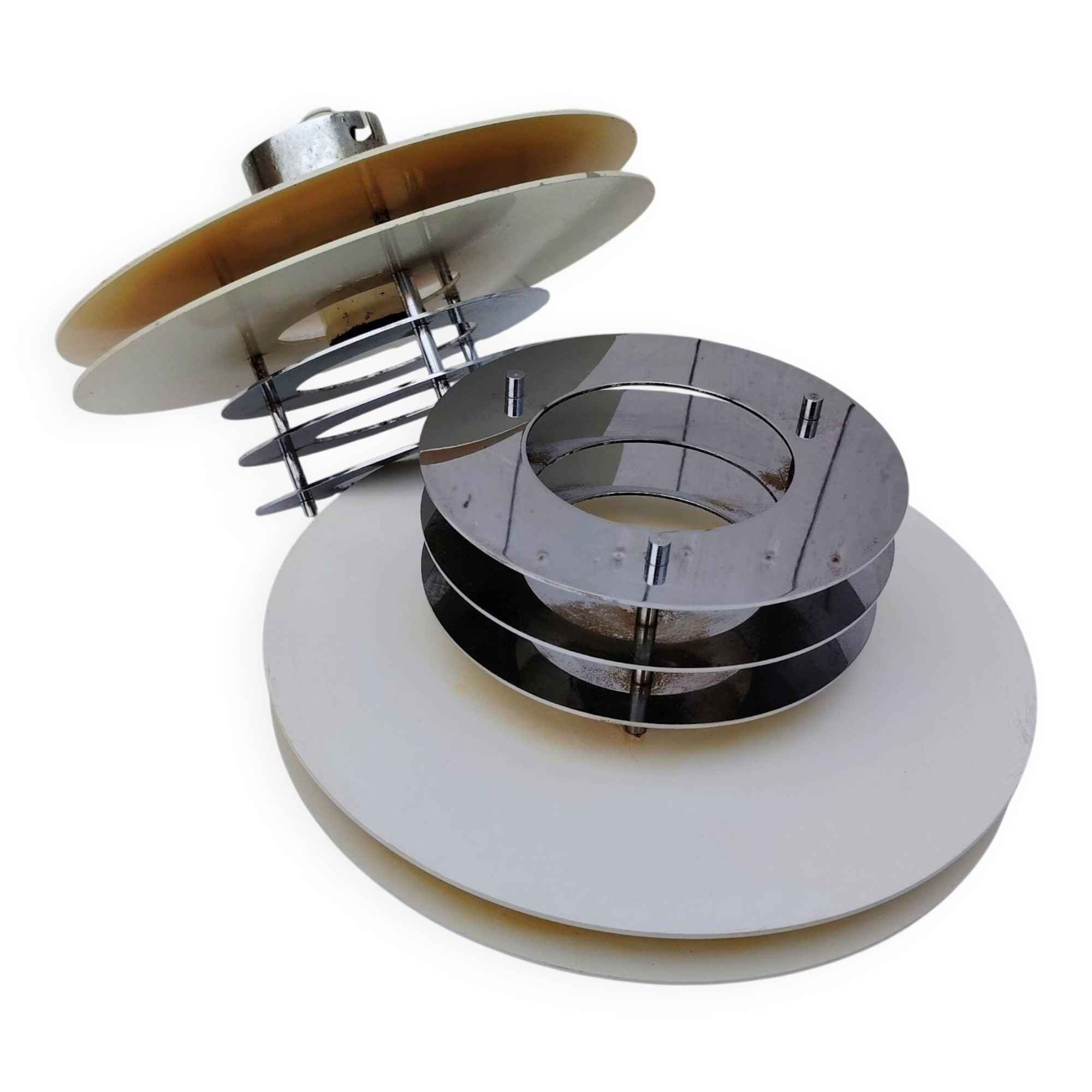 Pair of 70s Enrico Tronconi designer wall lights