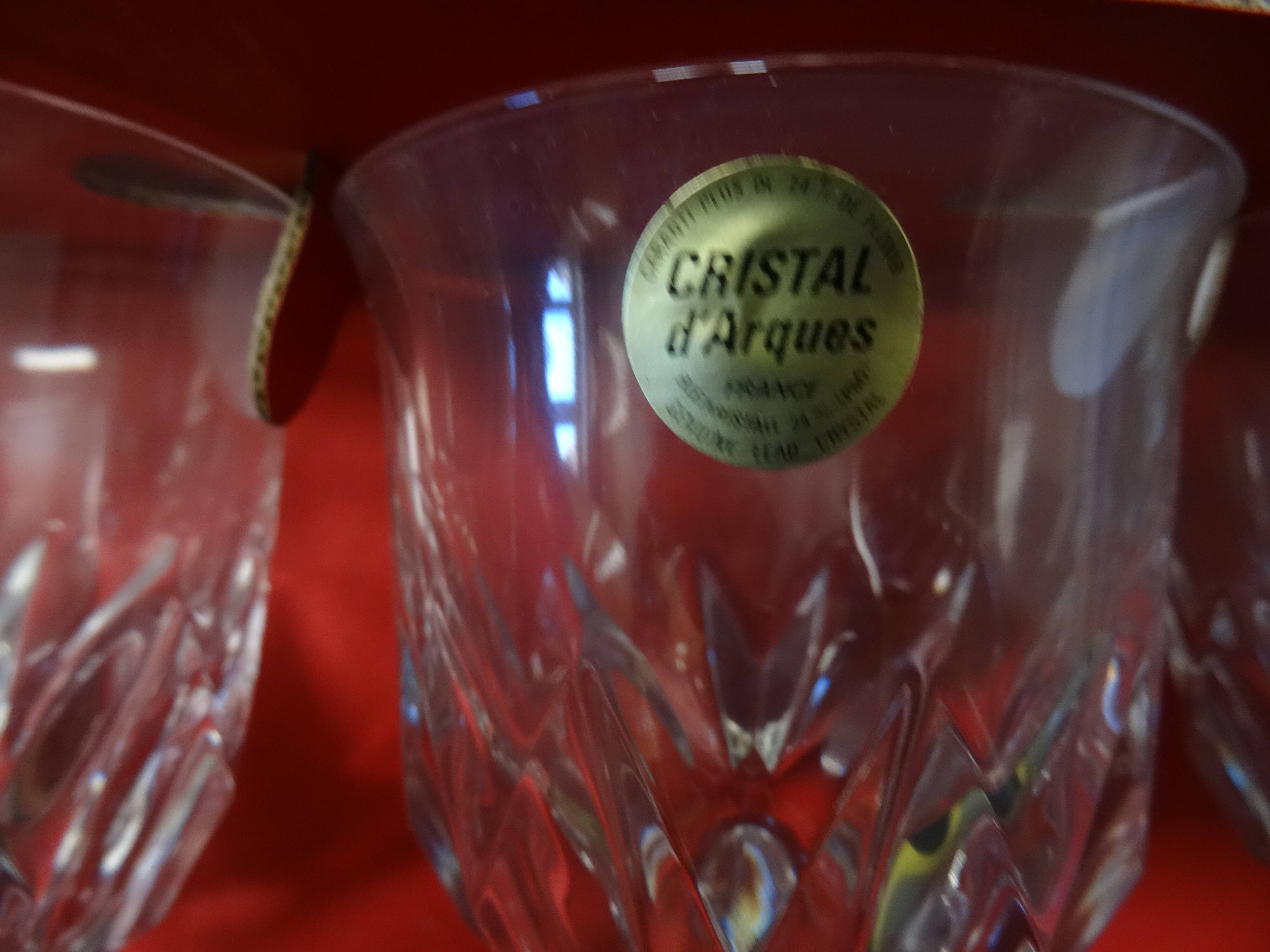 Crystal walking glasses of Arques