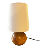 Solid wood ball lamp