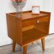 Table de chevet vintage pieds compas