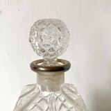 Carafe vintage bouchon boule col argenté