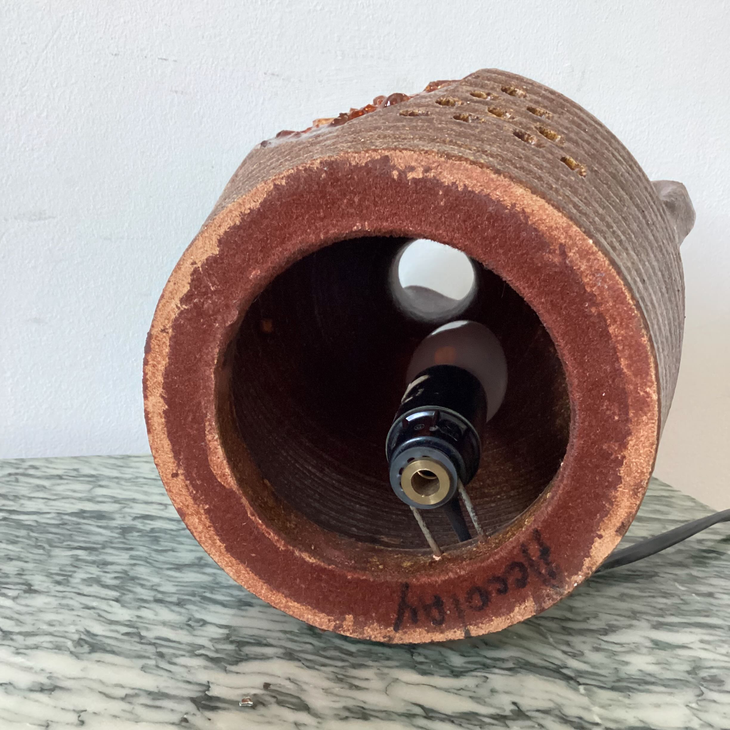 Accolay stoneware lamp