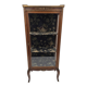 Antique display cabinet in Louis XV-Louis XVI transitional style in mahogany.