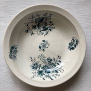 Plat Terre de feu de Grigny motif floral XIX - XXème