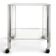 Rolling dessert trolley in plexiglass David Lange