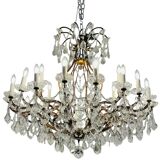 Italian 1920-30’s Crystal drops Chandelier