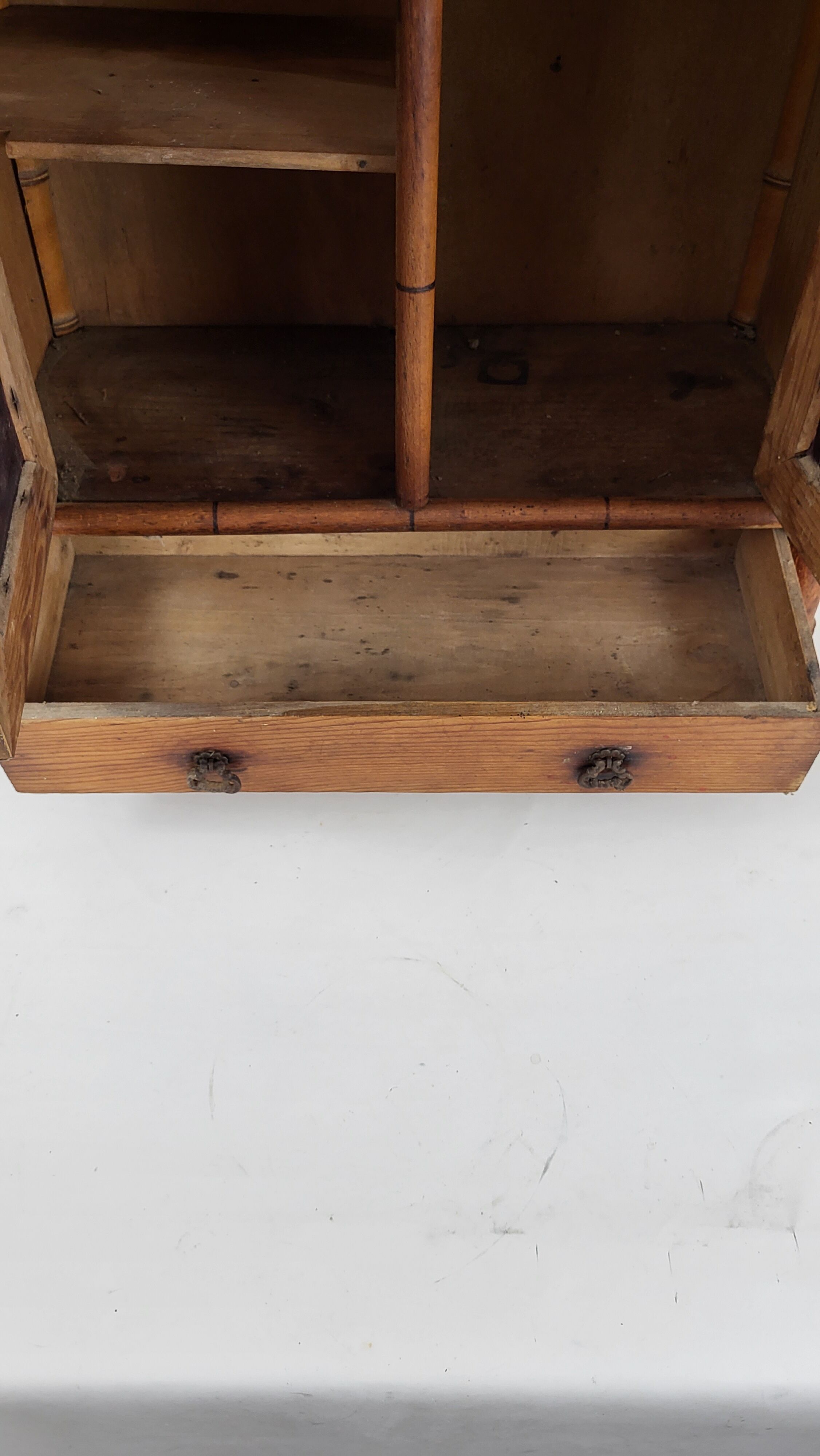 H.61 wood doll cabinet bamboo way