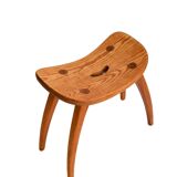 Torsten Claesson stool, pine, suede 1950.