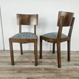 Art Decò set of chairs with stool