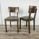 Ensemble de chaises Art Déco avec tabouret.