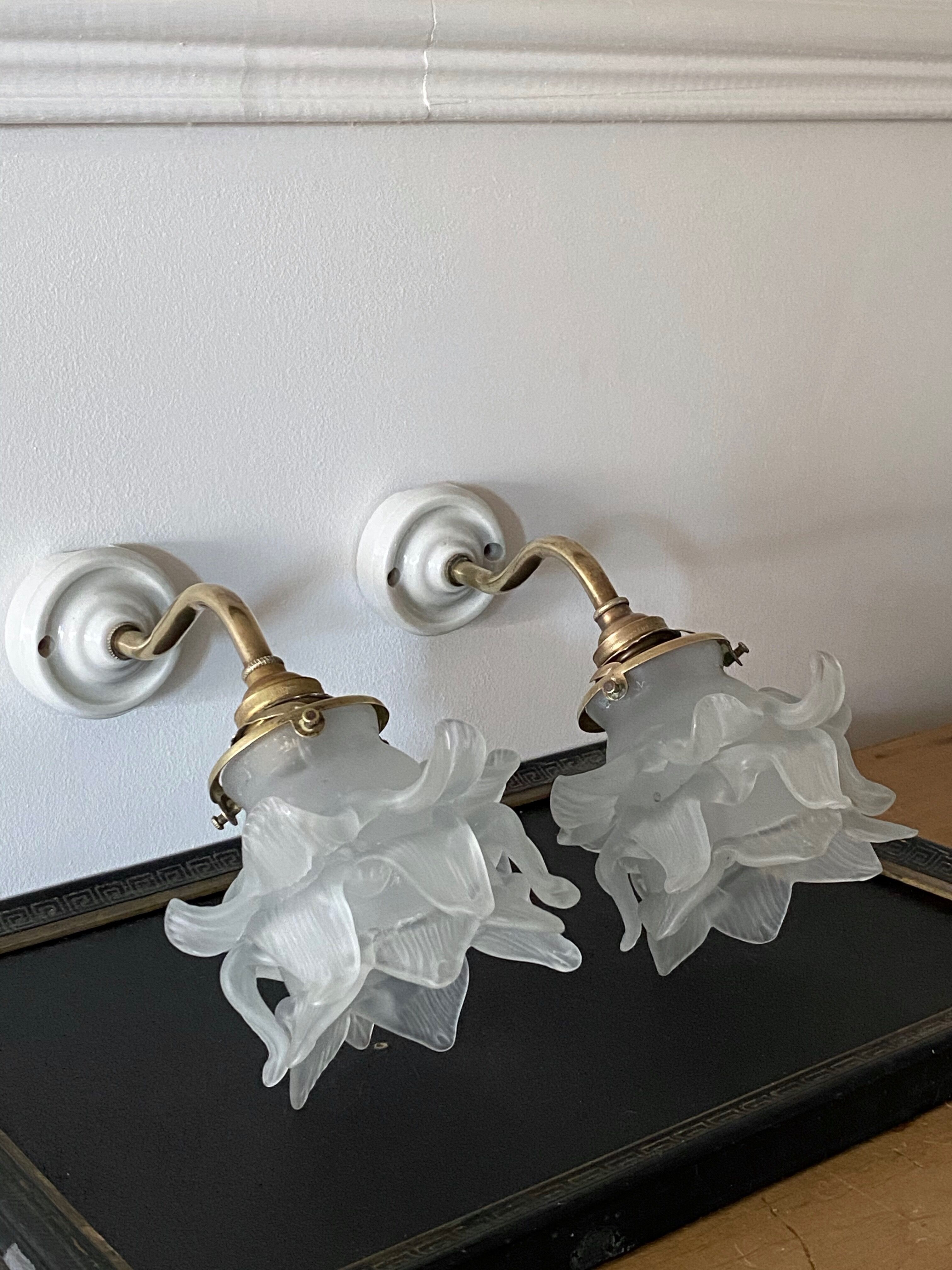 Wall lamp "flower" 30s