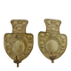 Large Baroque Style Mid-Century Brass Swedish Sconces