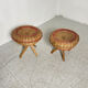 Pair of rattan stools 1960