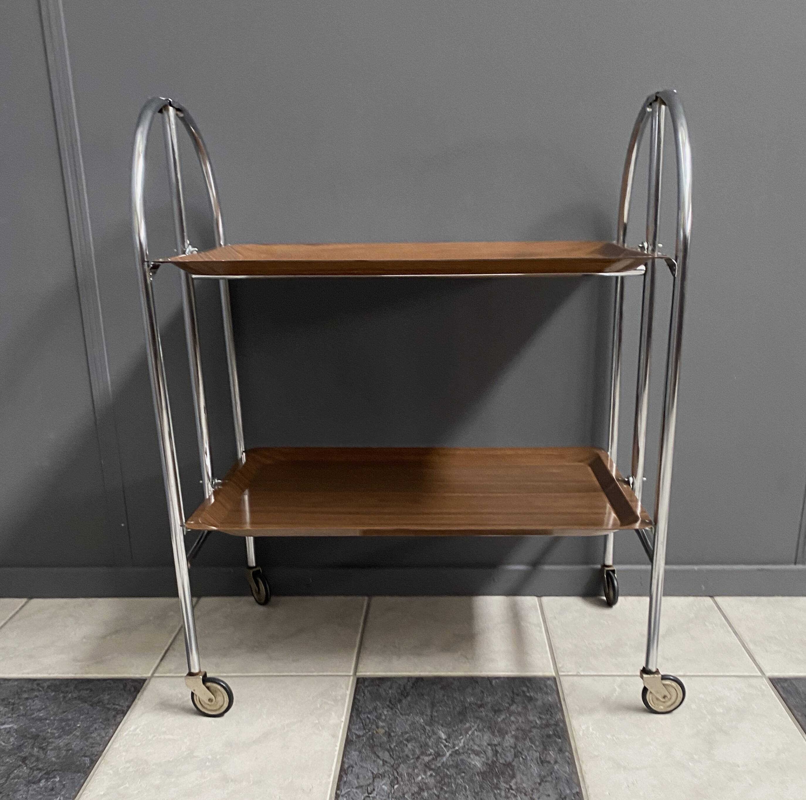 Foldable serving trolley by Bremshey & Co 1970s
