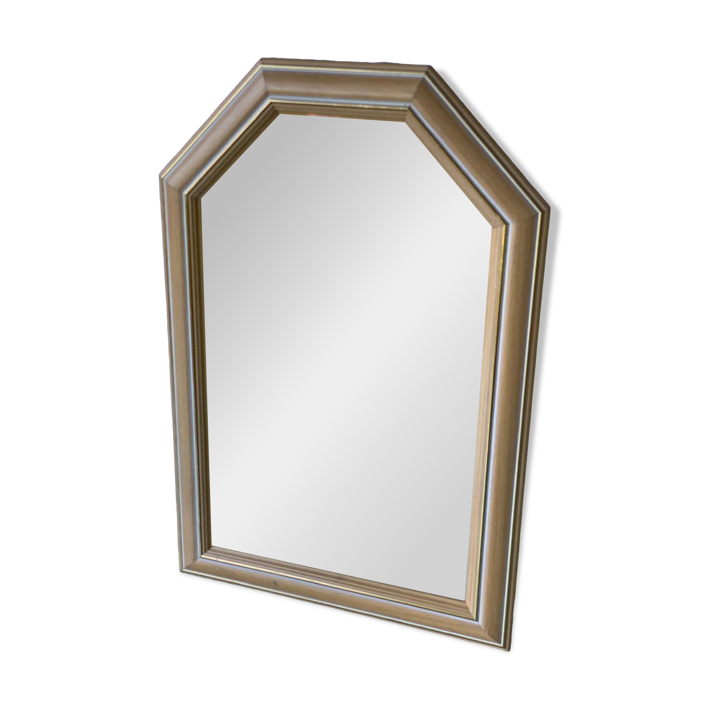 Vintage mirror with solid wood frame 42x47cm