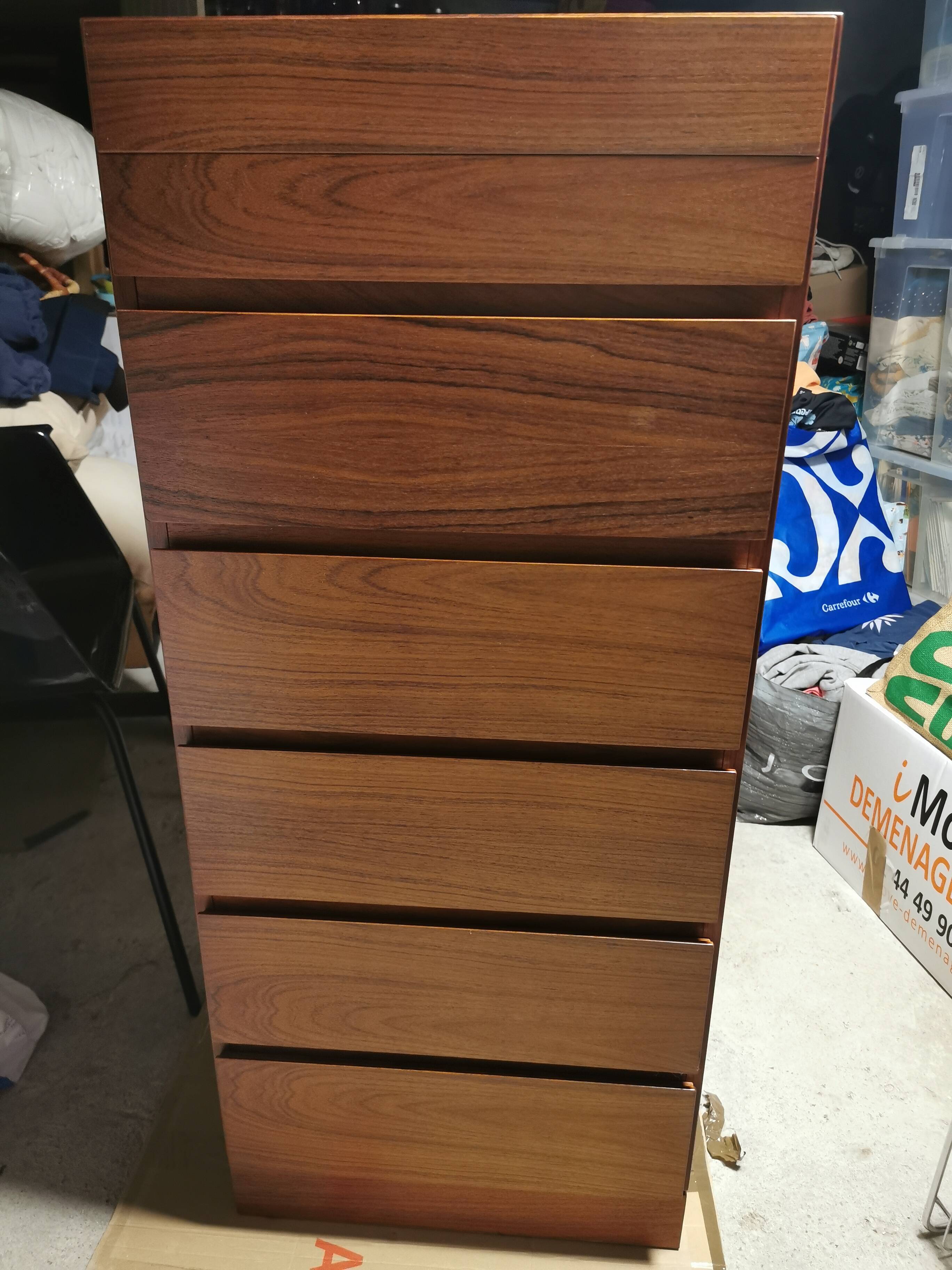 Meuble scandinave vintage chiffonnier teck Arne Wahk Iversen