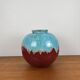 Ceramic ball vase by cab 1976