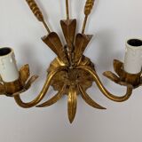 Pair of wheat ear wall lights