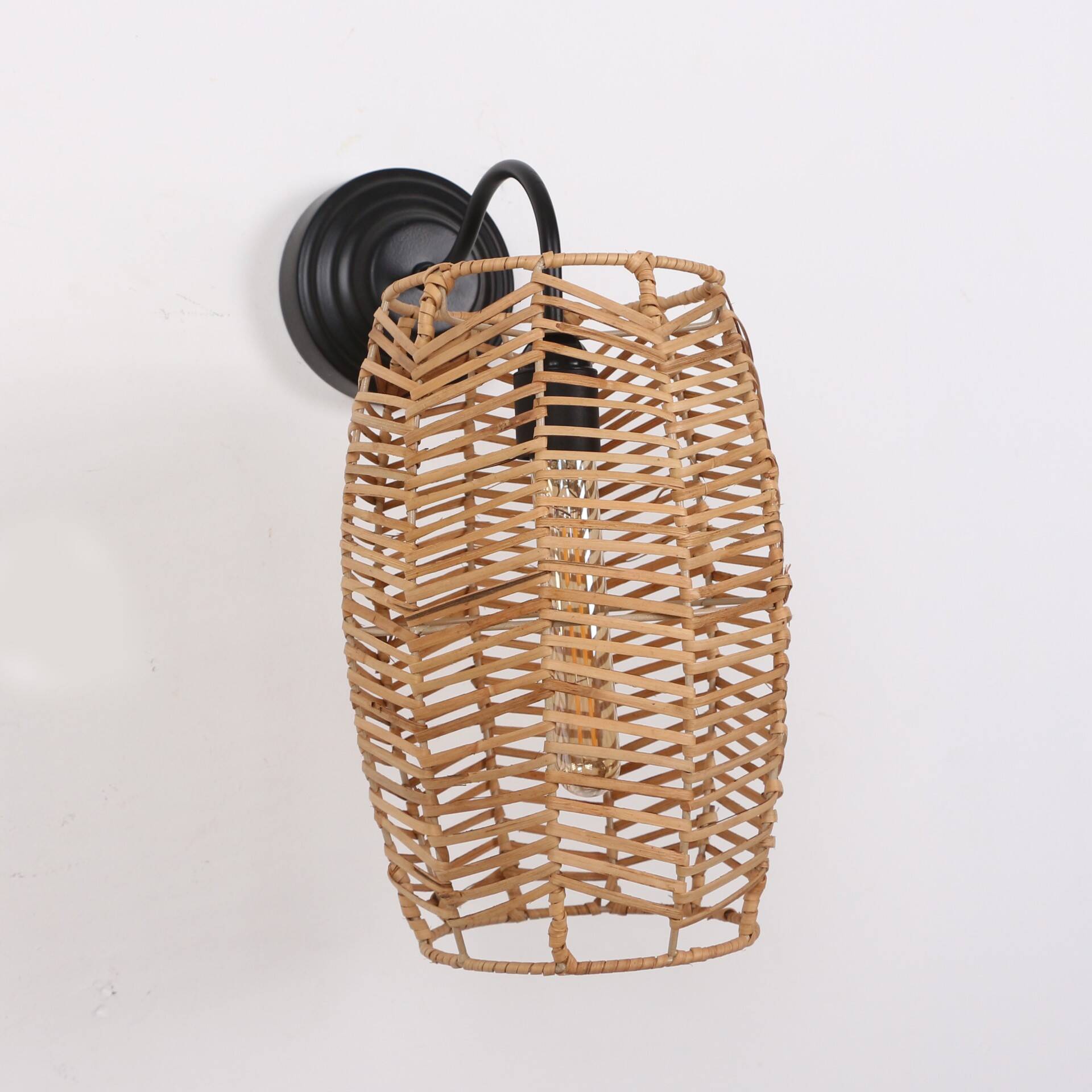 Rattan Sconces, Wall Lighting, Bedroom Lighting,Wicker Light