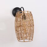 Rattan Sconces, Wall Lighting, Bedroom Lighting,Wicker Light