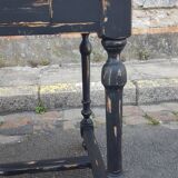 Black and wood table desk