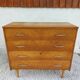 Commode vintage couleur chêne doré