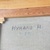 Tableau peinture huile sur toile école russe Hykano H.