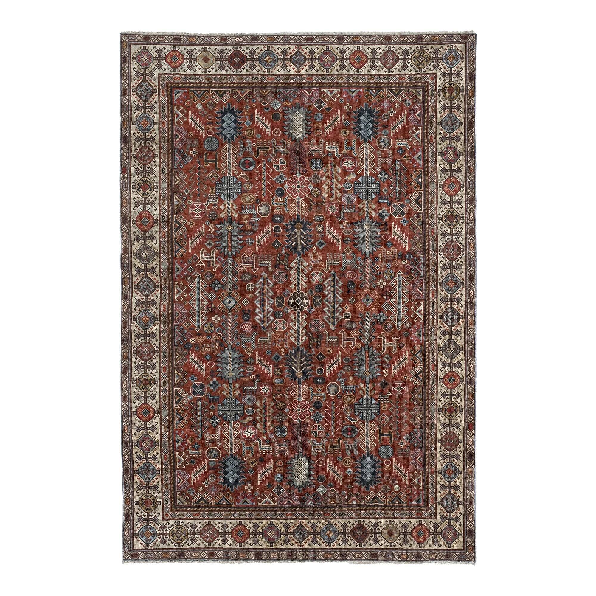 Vintage Turkish rug handmade 192x292 cm