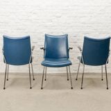 Set of 3 Dutch Design Arm Chairs by Gebroeders De Wit 1960s