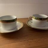 Limoges porcelain breakfast cups