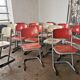 Set of 14 vintage stackable chairs