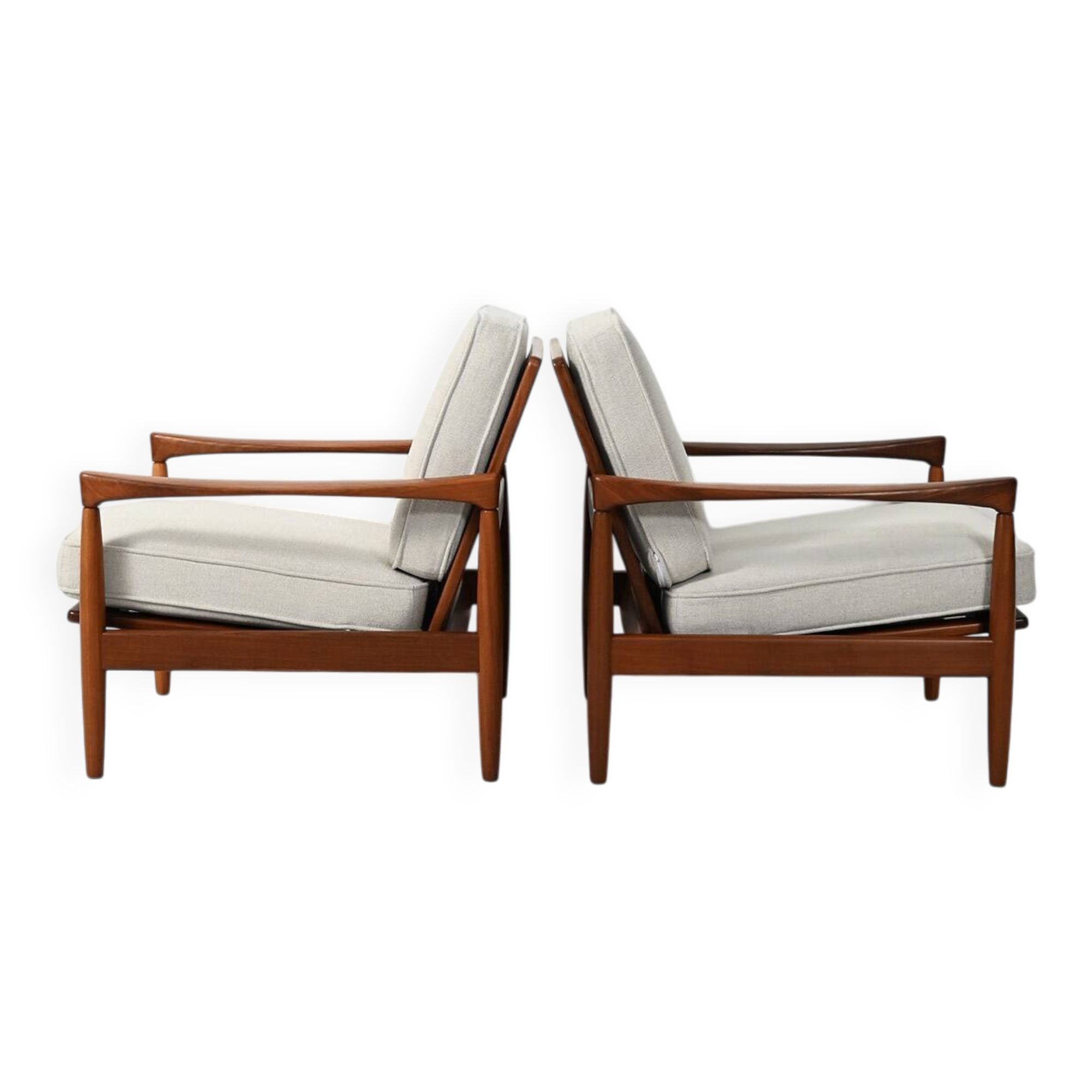 Pair of Scandinavian armchairs model "Kölding"