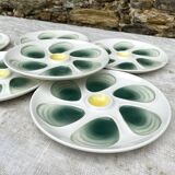 Assiettes à huitres salins France années 60